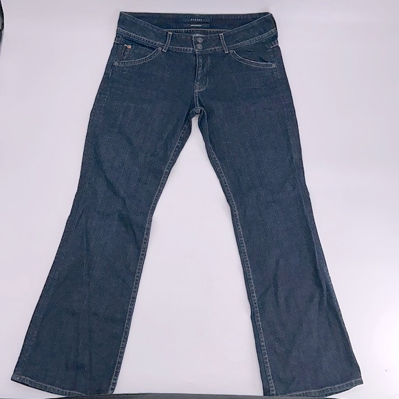 UEC Hudson dark blue bootcut low rise jeans size 31 - Picture 1 of 9